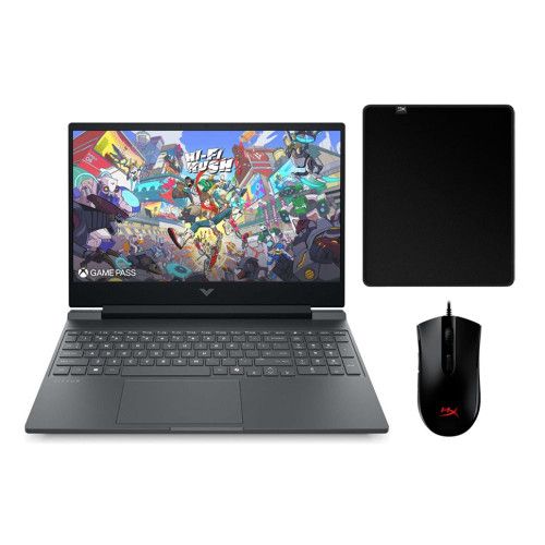 HP Victus Gaming 15-fa2300na C17WHEA Intel® Core i5-13420H 16GB RAM 512GB SSD RTX 4050 15.6" Windows 11 Home Laptop + HyperX Pulsefire Wired Mouse and Mouse Pad