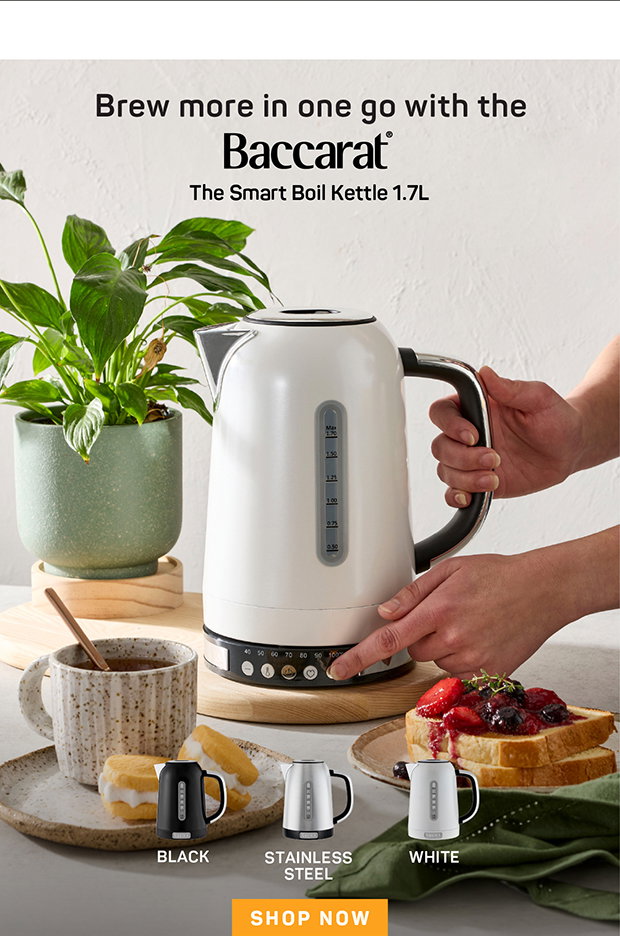 Brew more in one go with the Baccarat The Smart Boil Kettle 1.7L