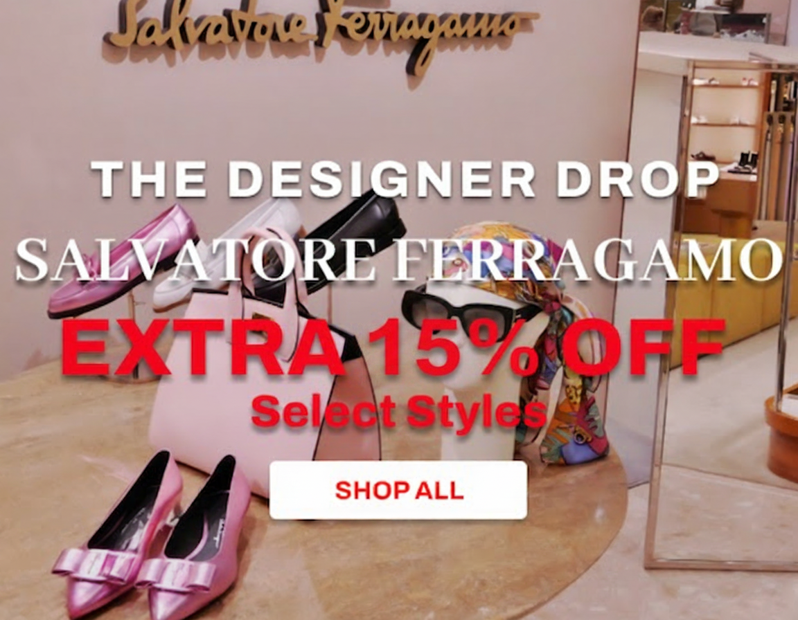Salvatore Ferragamo sale: Extra 15% off select styles. Shop all.