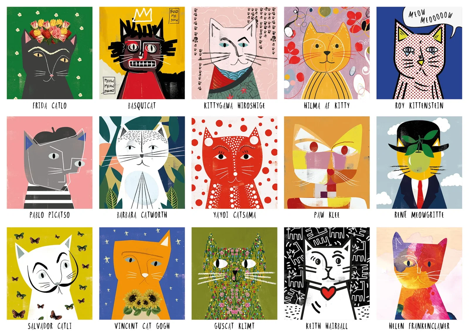 Image of Art Cats 1000 Piece Jigsaw Puzzle