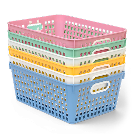Really Good Stuff® Large Baskets - 6 Pack - Bold Vibes
