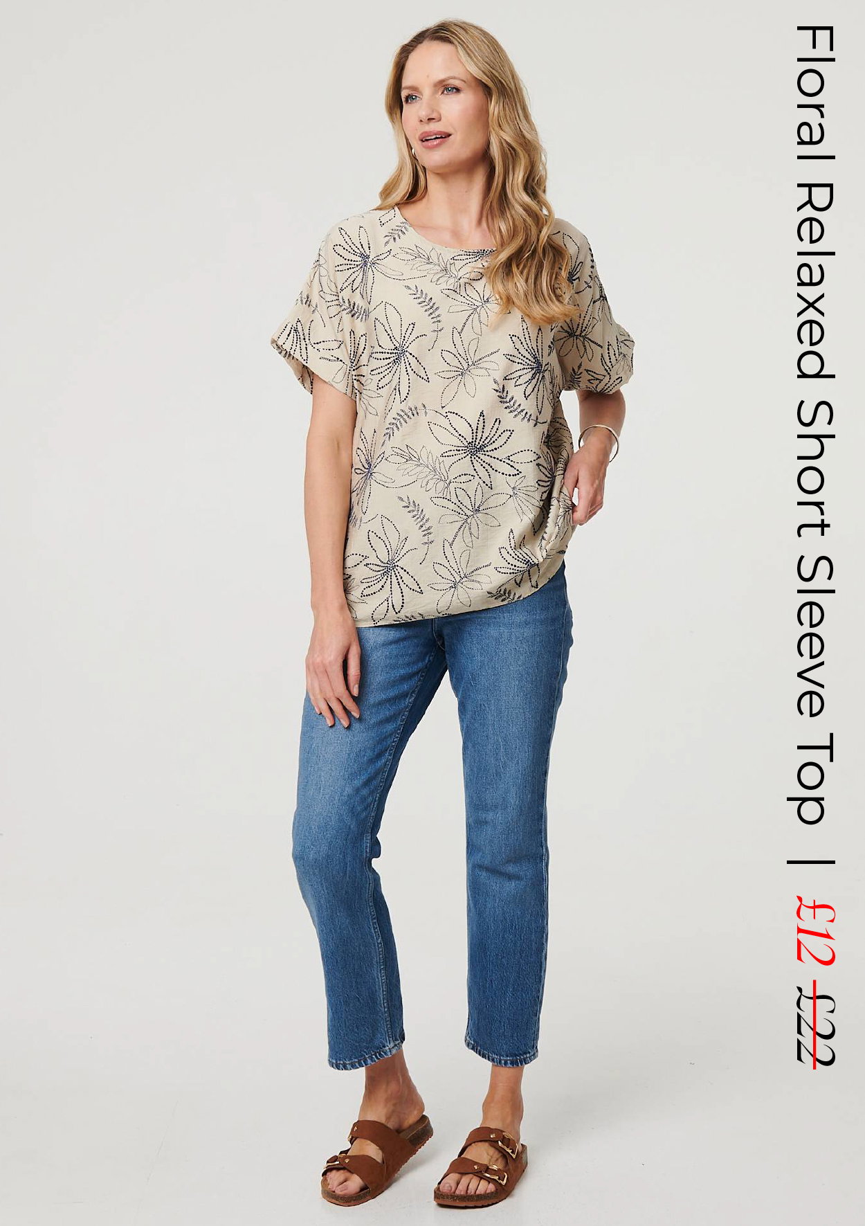 Floral Relaxed Short Sleeve Top | Shop Now
