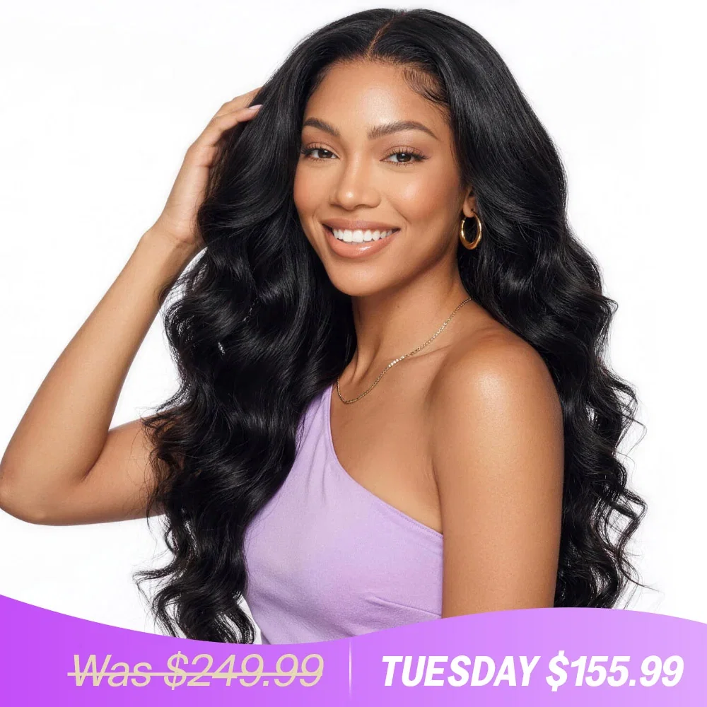 Tuesday Rush Body Wave 13x6 Three-Go™ Glueless Wig With Drawstring 100% Human Hair Wig