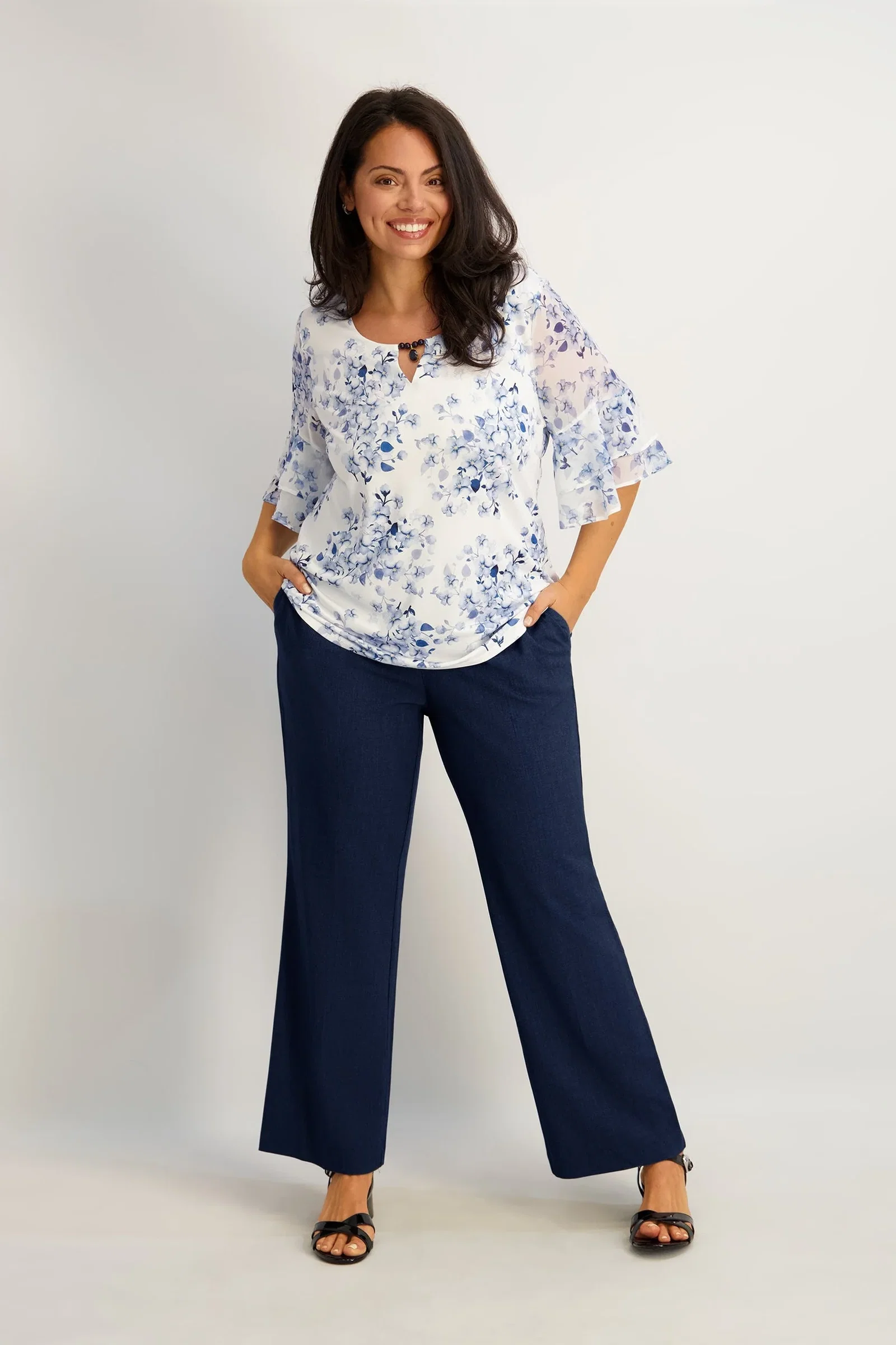 Image of Roz & Ali™ Secret Agent Slight Tummy Control Bootcut Pants - Plus