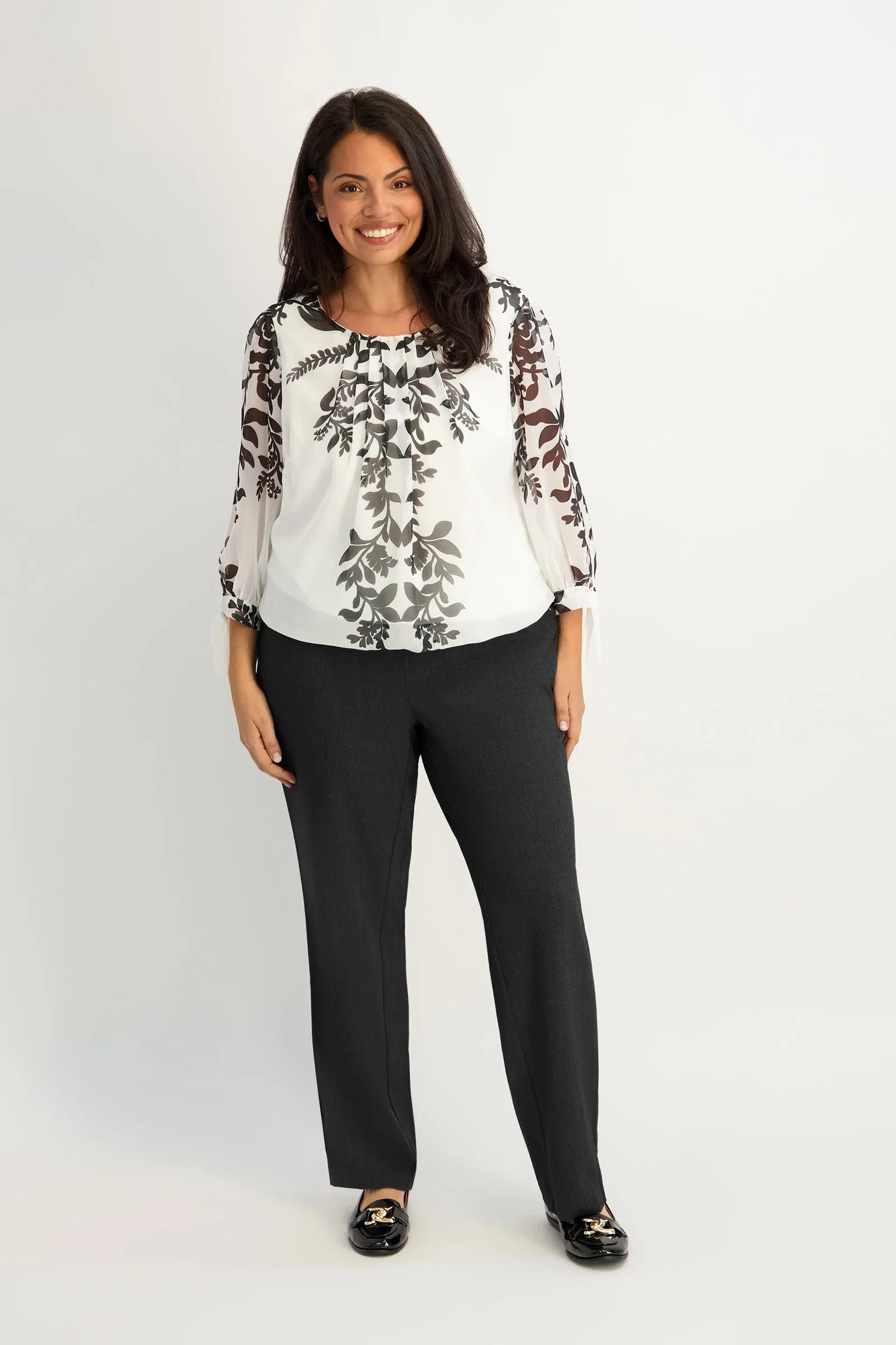Image of Roz & Ali™ Secret Agent Pull On Tummy Control Pants Straight Leg - Plus