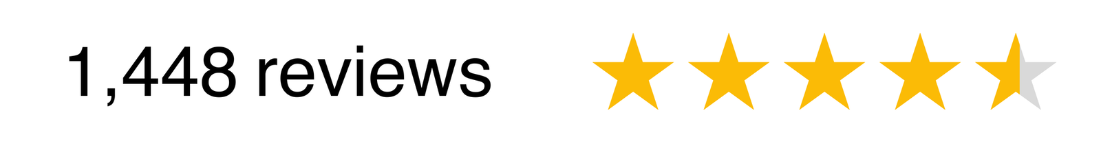 1,448 reviews 4.7 stars