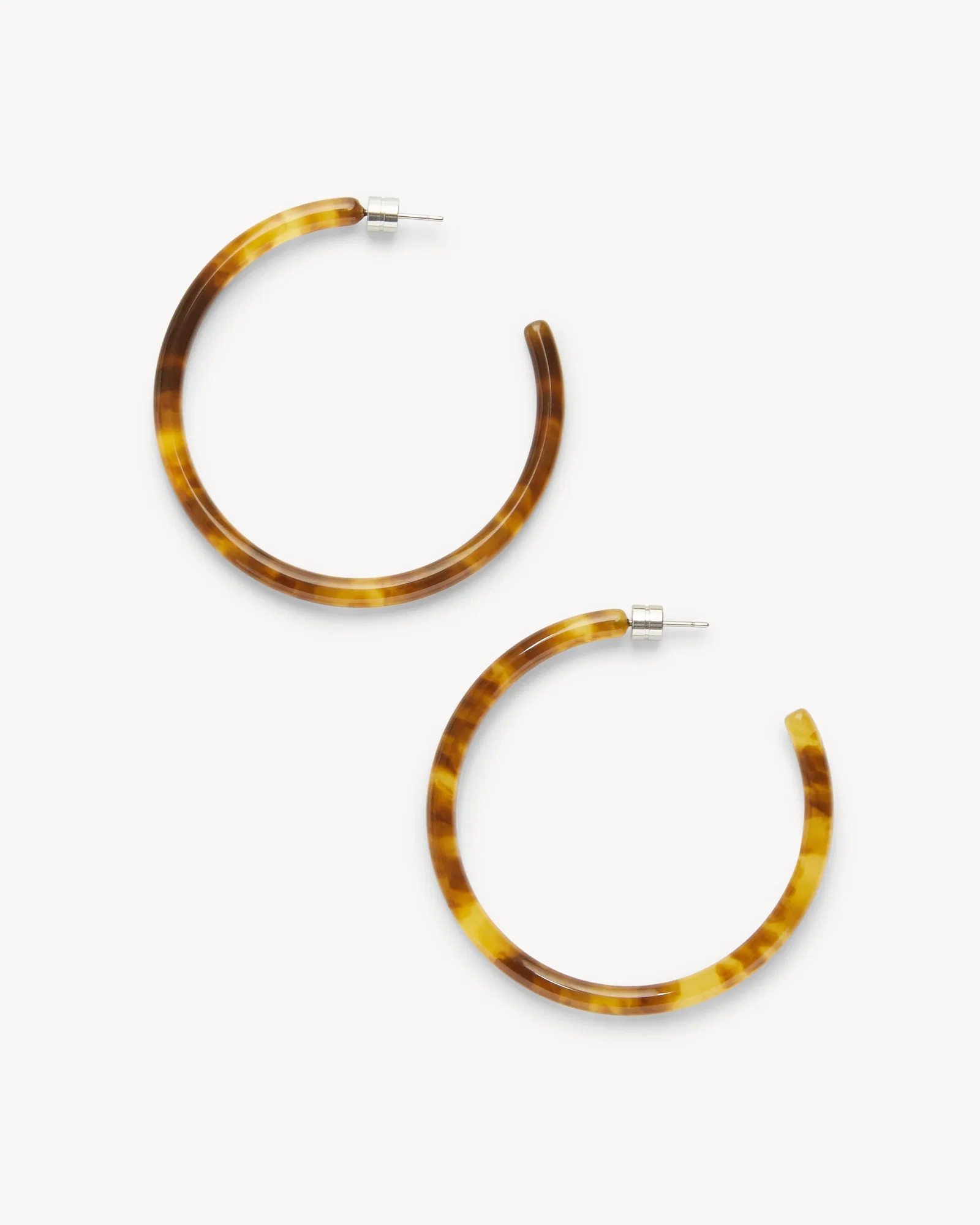 Image of Large Hoops in Walnut
