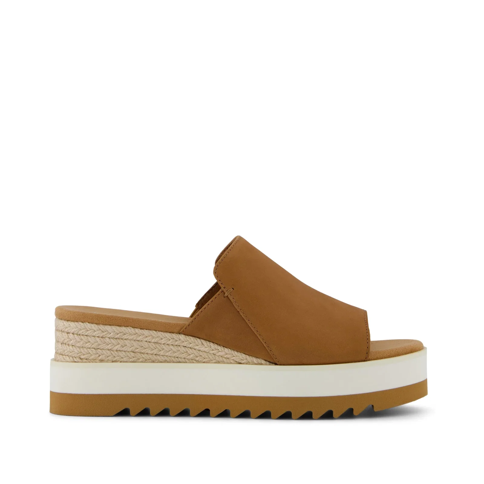 Image of Diana Mule Wedge Sandal Brown Sugar Leather