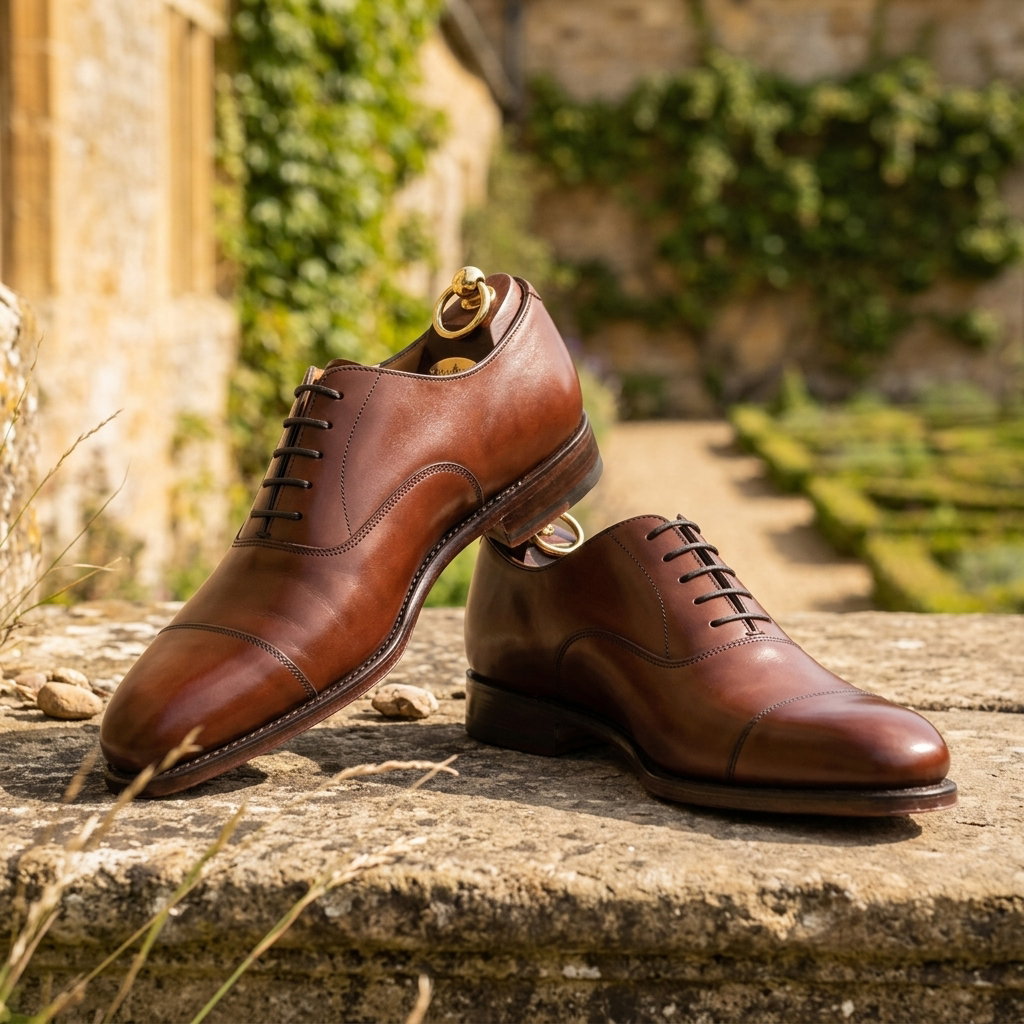 Loake Aldwych Oxfords in mahogany calf (second)