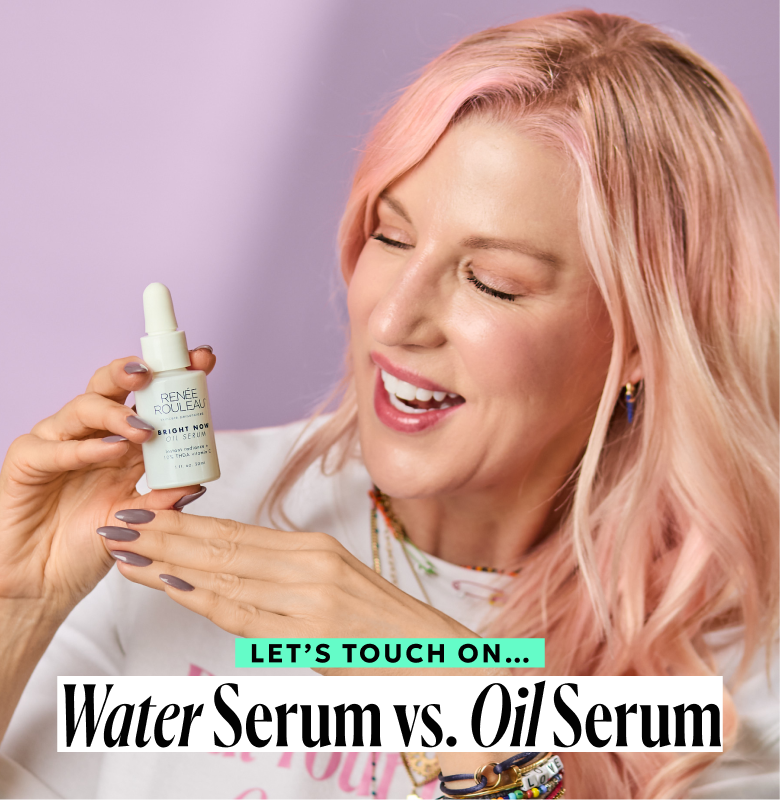 Let's touch on water serum vs. oil serum.