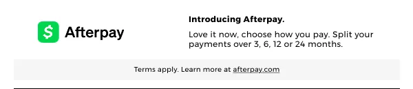 Afterpay available at Cavender's