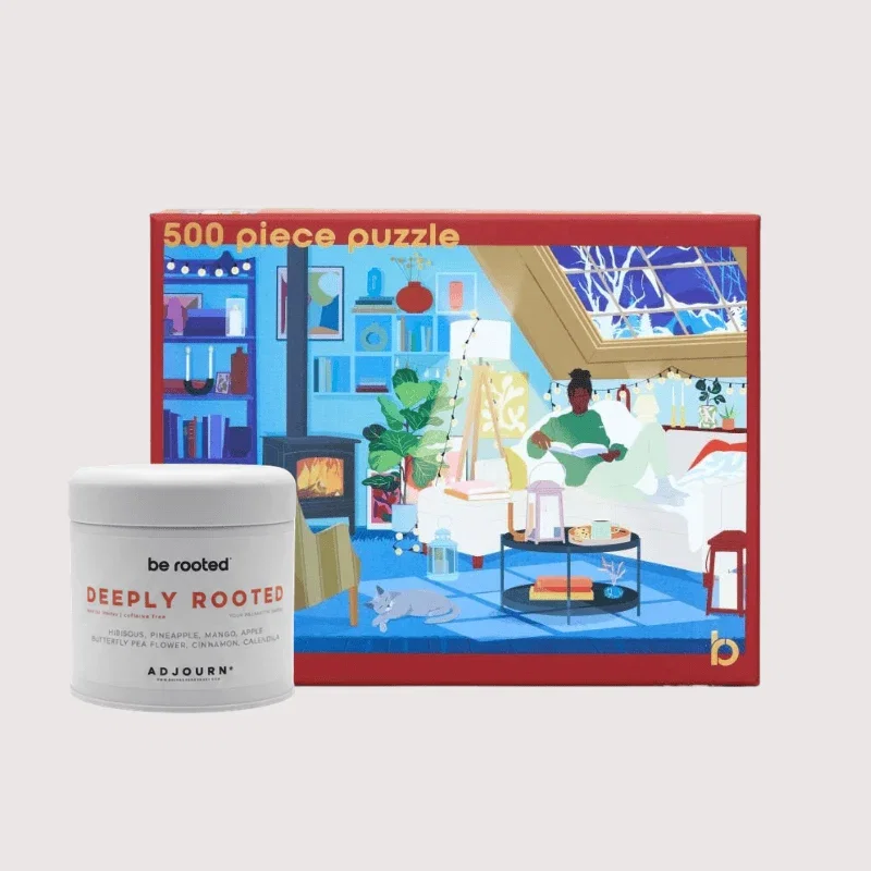 Image of Peace by Piece Puzzle & Tea Bundle