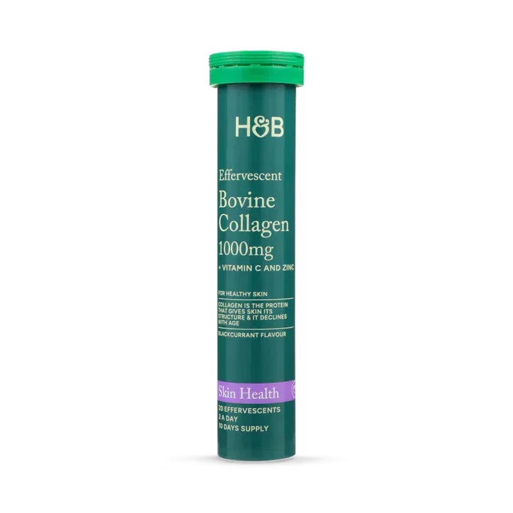 Holland & Barrett Colágeno Bovino Efervescente sabor Grosella Negra 20 comprimidos 1000mg