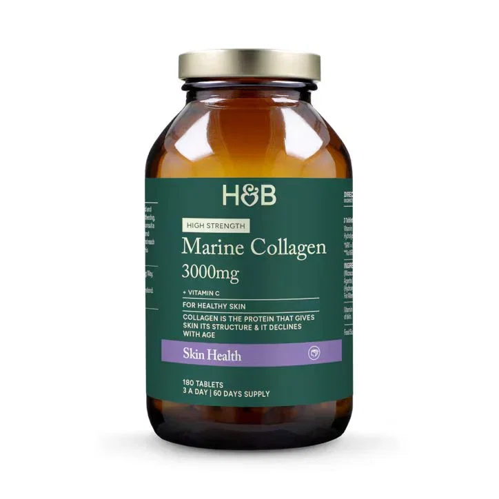Holland & Barrett Colágeno Marino 3000mg con Vitamina C Alta Potencia comprimidos