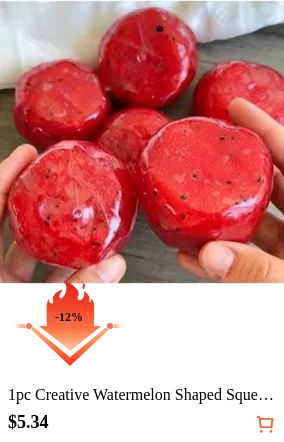 1pc Creative Watermelon Shaped Squeeze Toy, Handmade Ice Cream Texture, Crisp ASMR Sound, Slow Rebound Stress Relief, Watermelon Ice Ball Sand Squeeze Toy, Anxiety Relief, ADHD/Autism Fingertip Toy, Stress Relief Toy, Birthday Gift