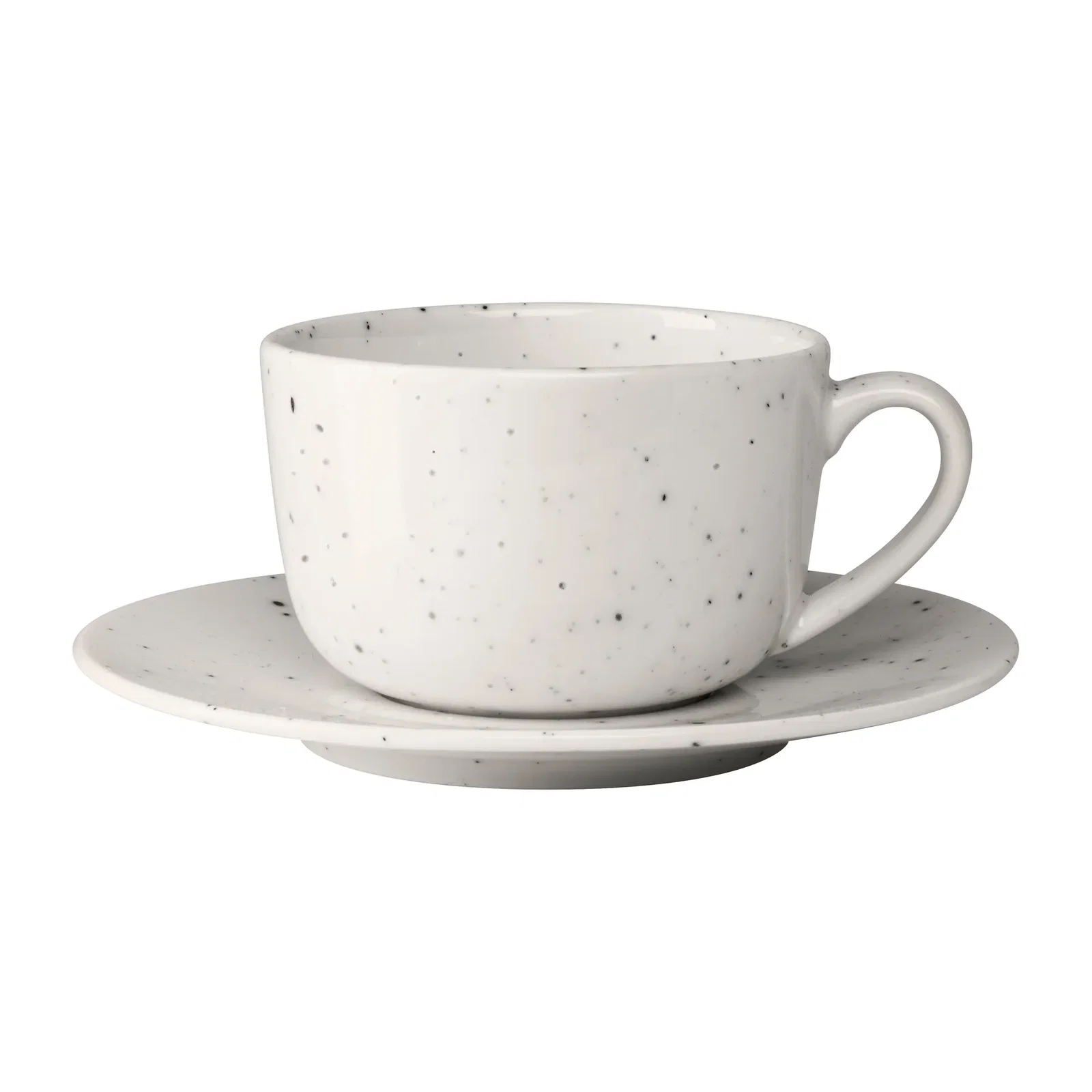 Freckle cup with saucer 26 cl White