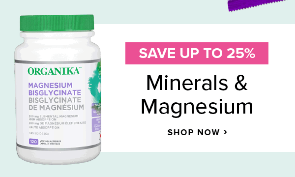 Save up to 25% on Minerals & Magnesium