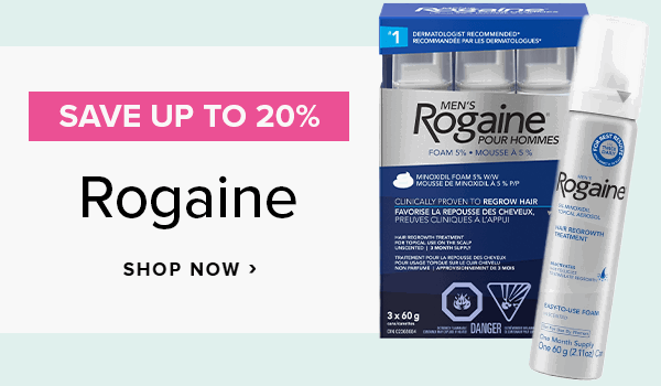 Save up to 20% on Rogaine