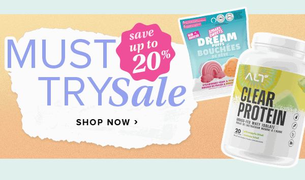 Save up to 20% Must Try Sale