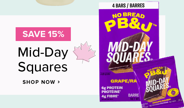Save 15% on Mid-Day Squares