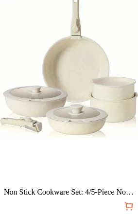 Non Stick Cookware Set: 4/5-Piece...
