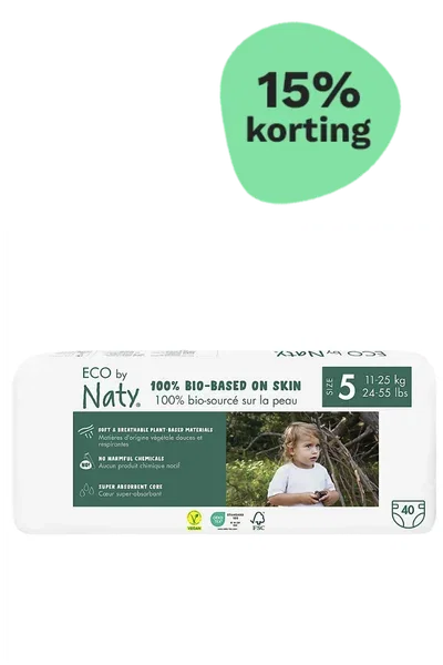 Naty luiers – 15% korting