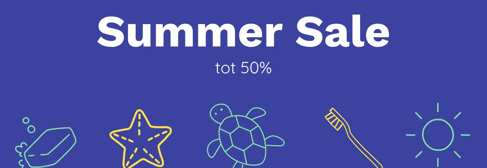 Summer Sale – tot 50% korting