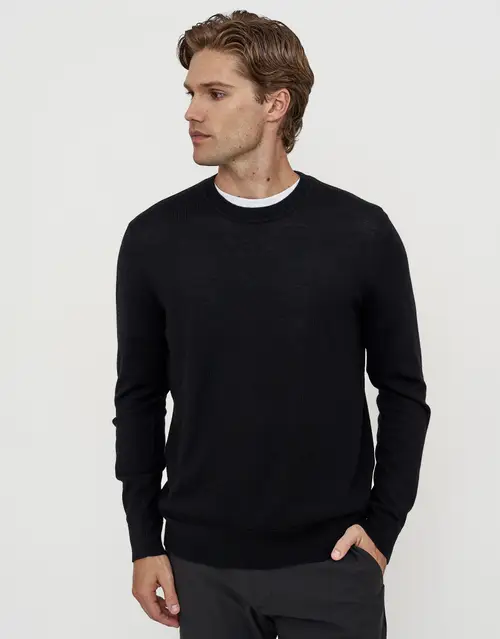 100% Merino Crew Neck Knit Jumper