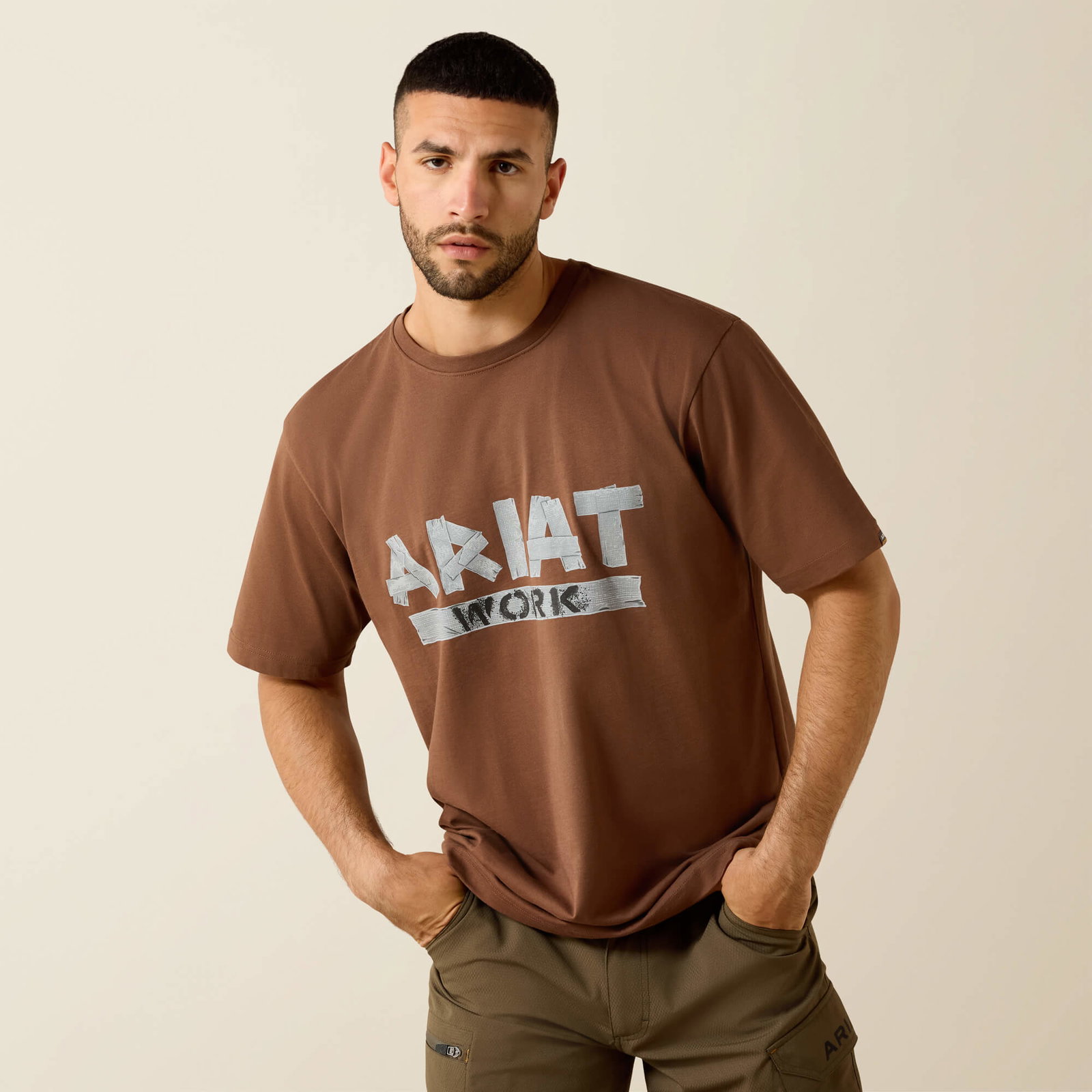 Men’s Rebar Cotton Strong Duct Logo T-Shirt