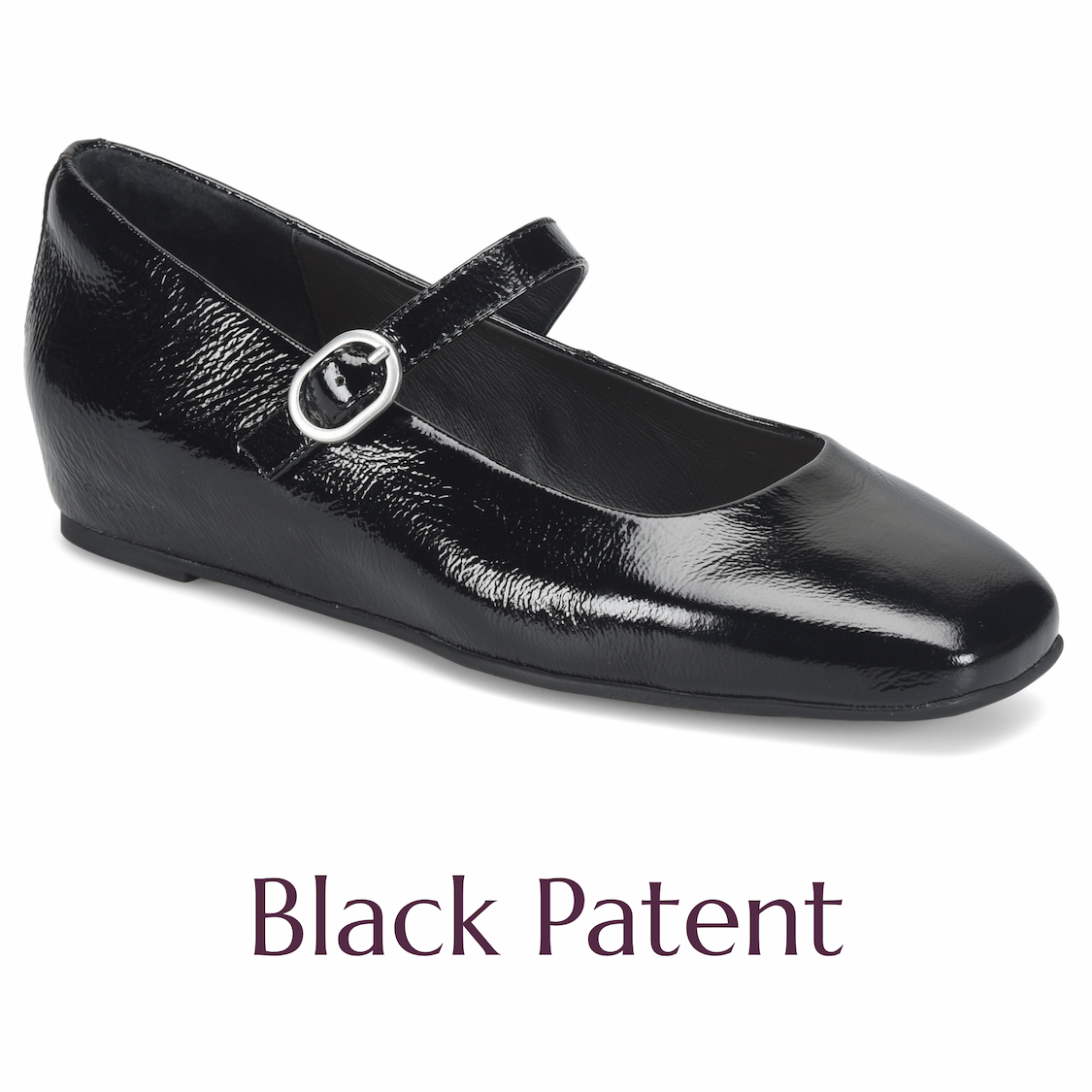 Söfft Palma mary jane flat in black patent