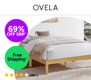 Ovela William Wood Bed Frame (Warm Natural, Double) Product Image