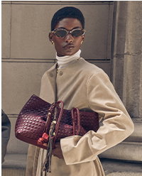 Nova Hand Woven Small Shoulder Tote in Cherry