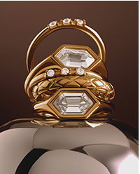 Harlequin Waterproof Gold Statement Ring