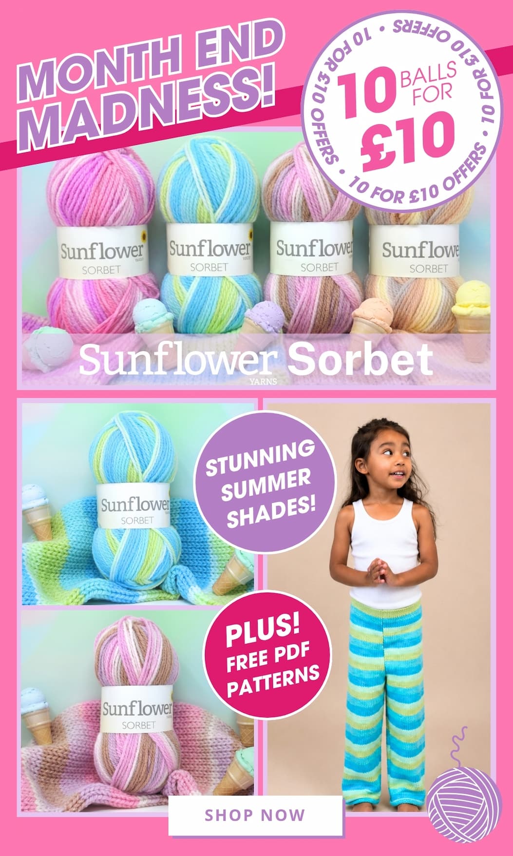 Sunflower Sorbet Month End Madness