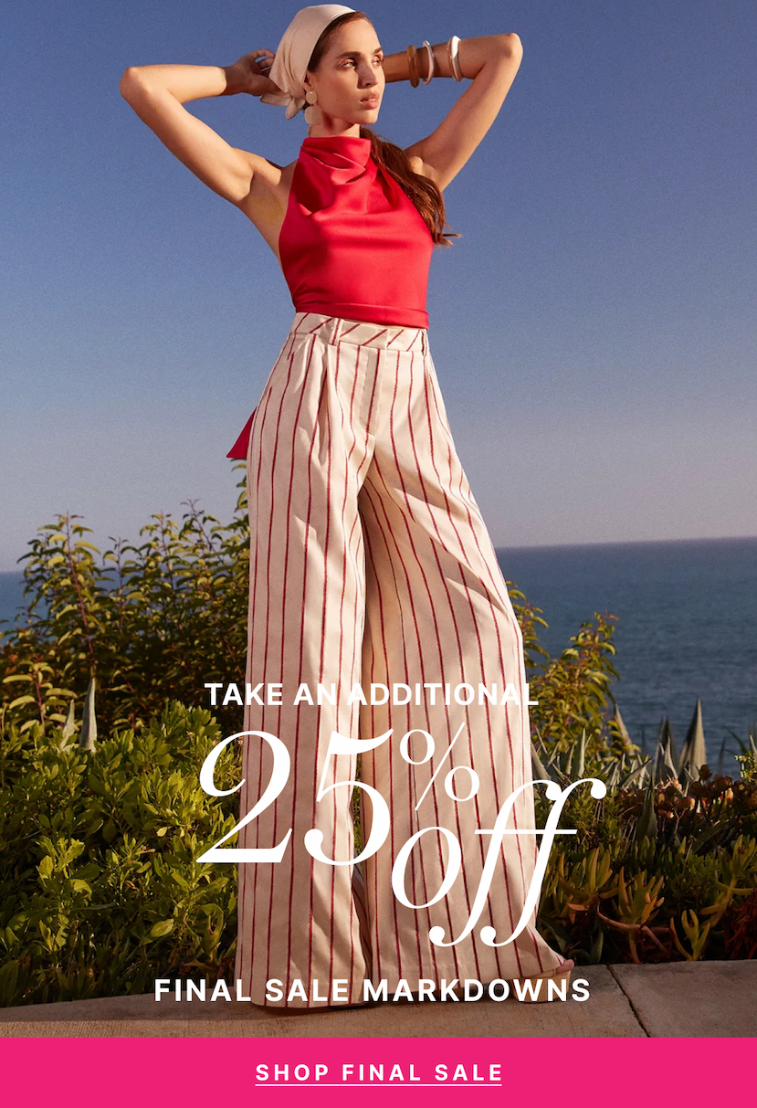 Take an Additional 25% Final Sale Markdowns - Shop Final Sale