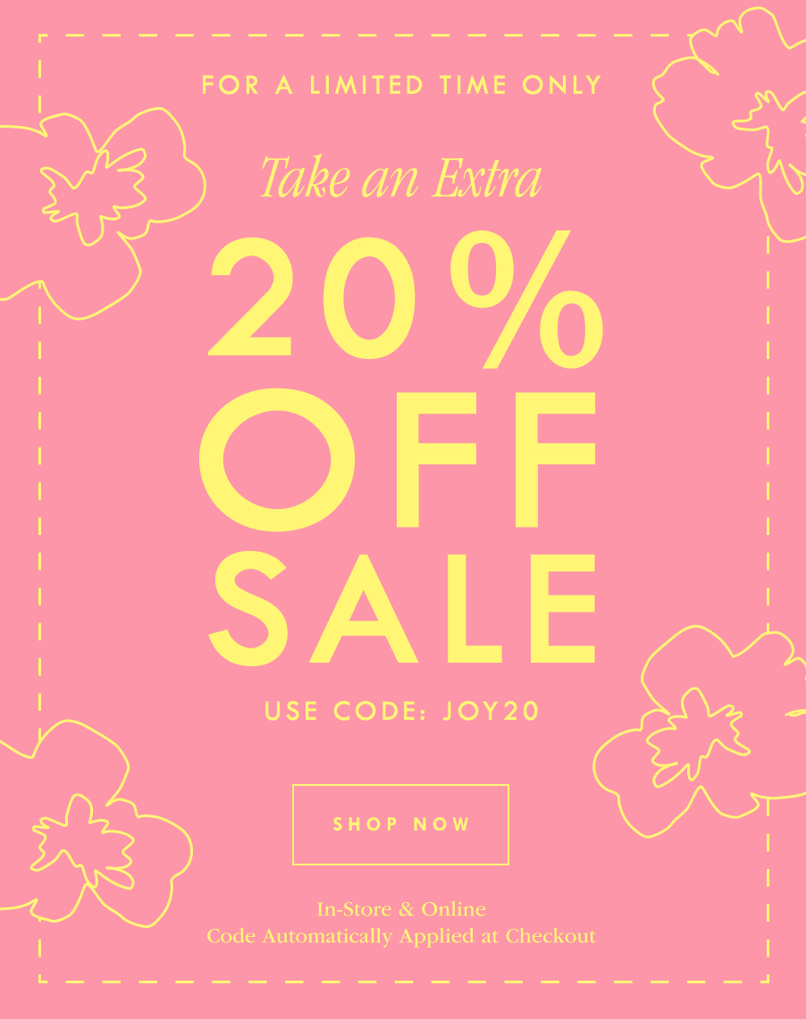 20% Off Sale