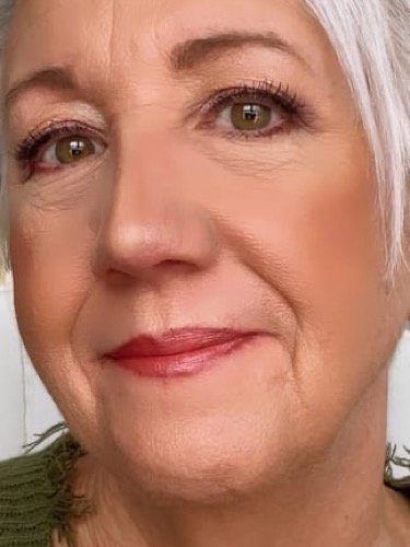Georgeanne K. wearing Triple Sticks Lipstick in Pink Daisy