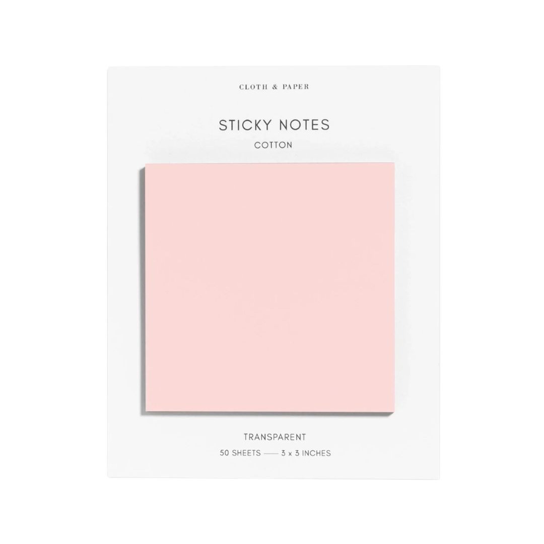 Transparent Sticky Notes - Cotton