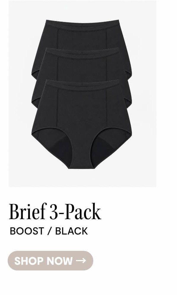 SHOP BOOST BRIEF 3-PACK BLACK