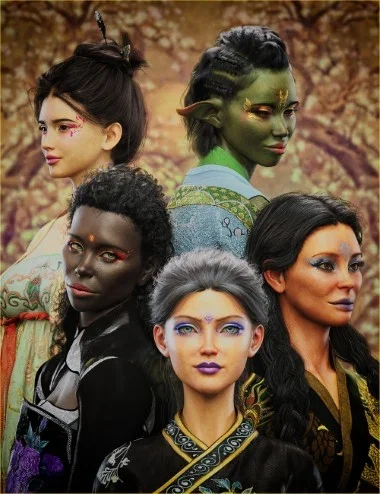 FPE Wuxia PBR Makeup for Genesis 9