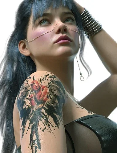 L3D TattooU - Inked Arms Mix Match for Genesis 9