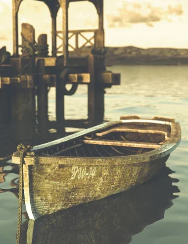 Driftwood Rowboat