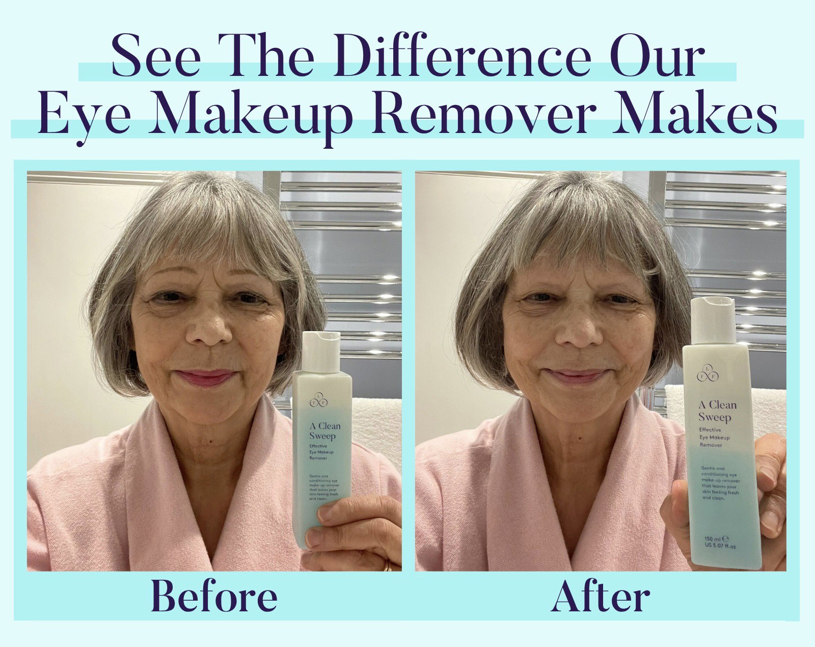 See The Difference Our Eye Makeup Remover Makes