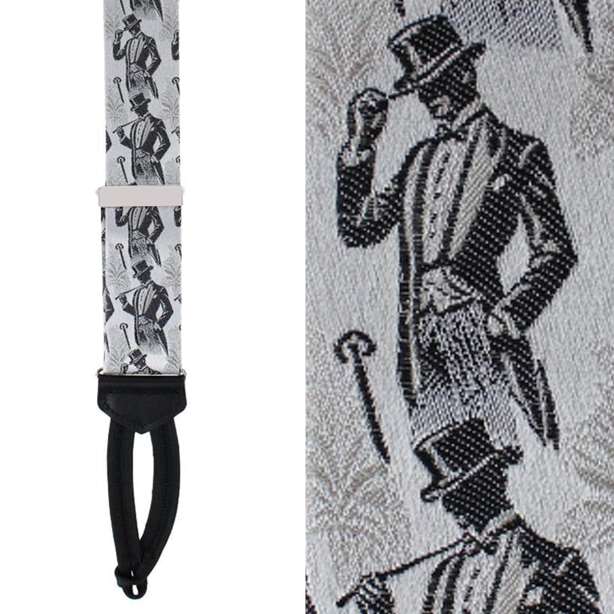 Image of Ambrose Dapper Night Silk Formal End Braces