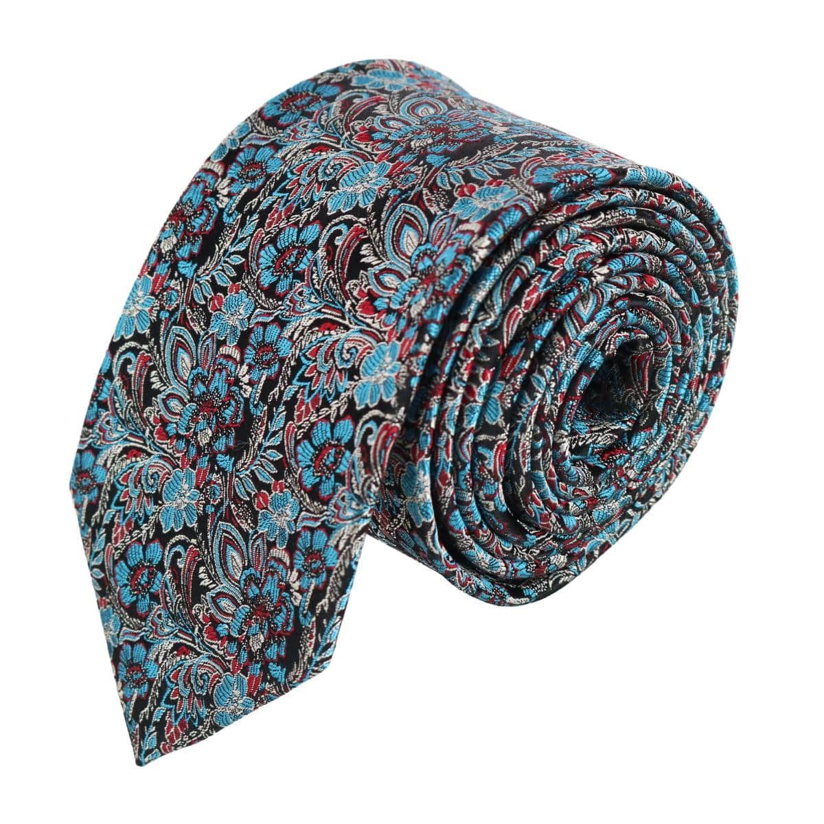 Image of Enzo Exploded Floral Silk Necktie