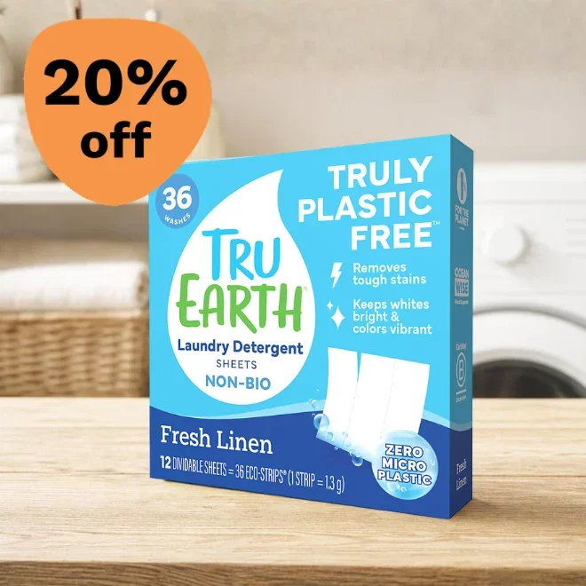 20% off Tru Earth's Laundry Detergent Sheets