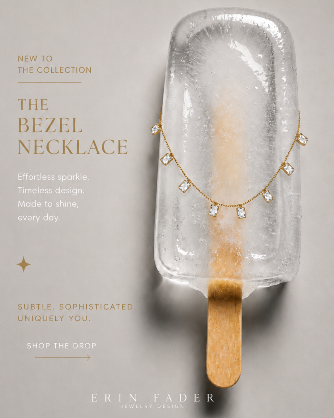 bezel set necklace