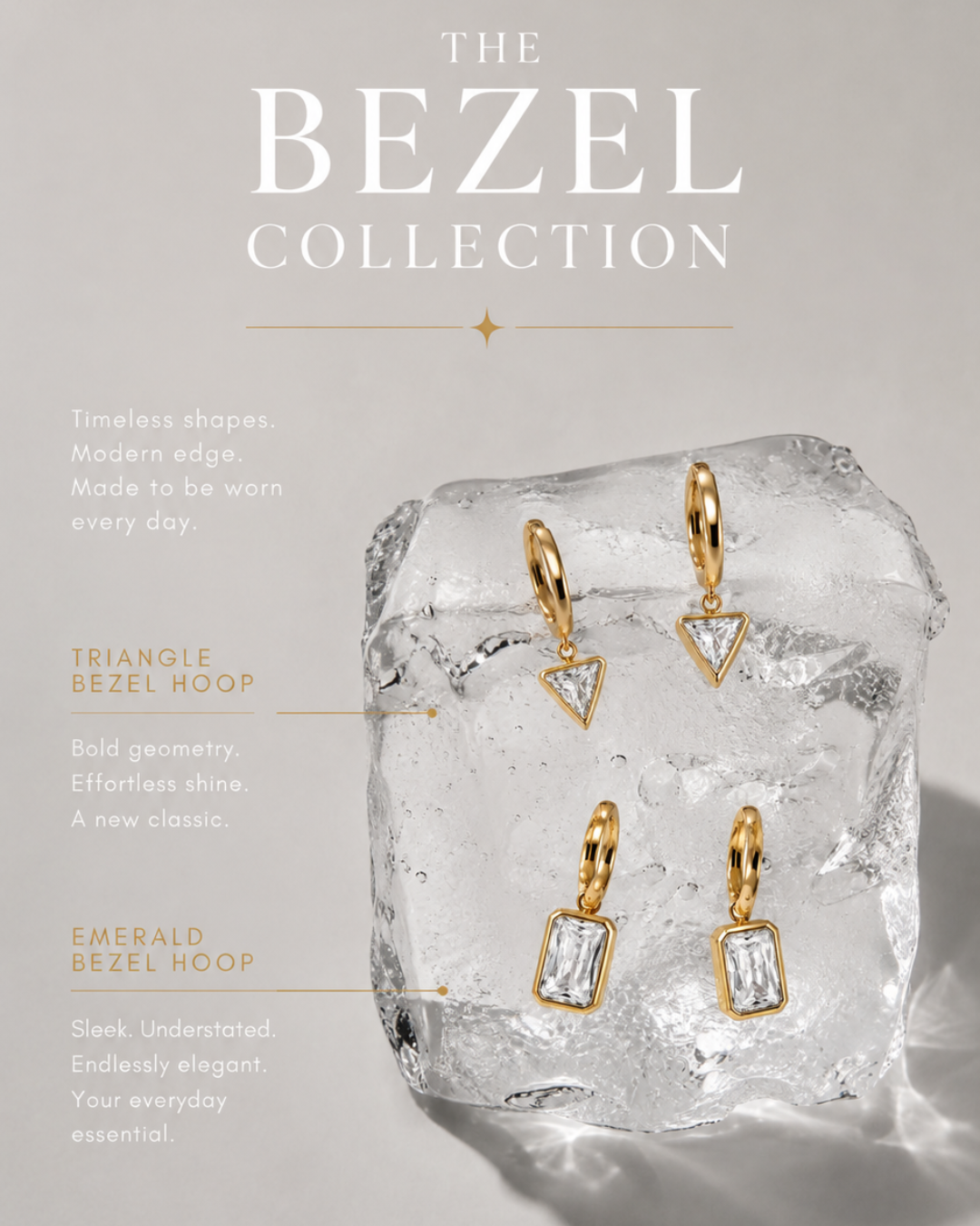 hoop earrings in gold