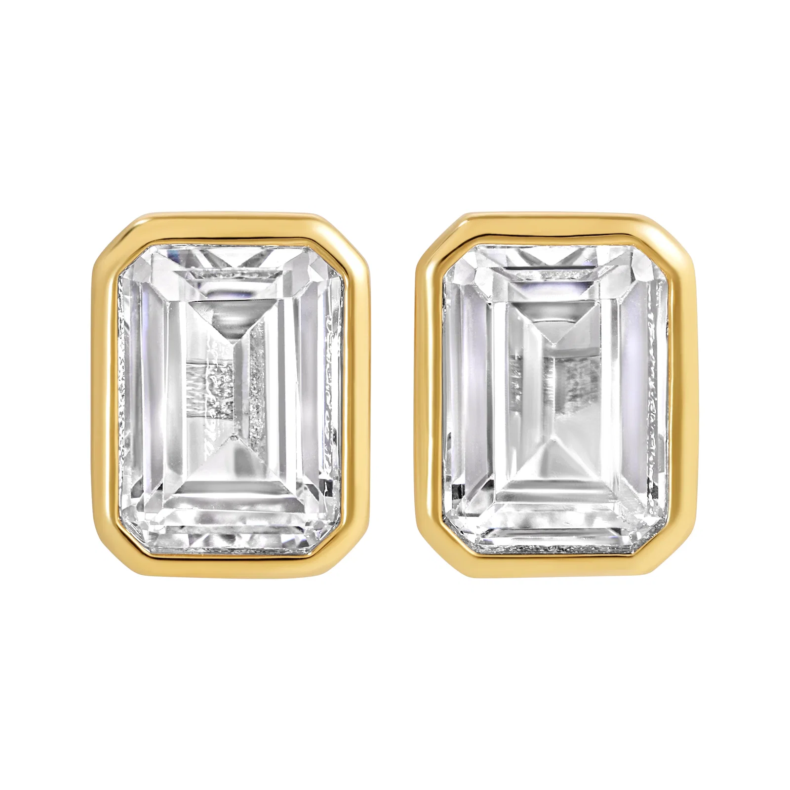Image of The Emerald Bezel Studs