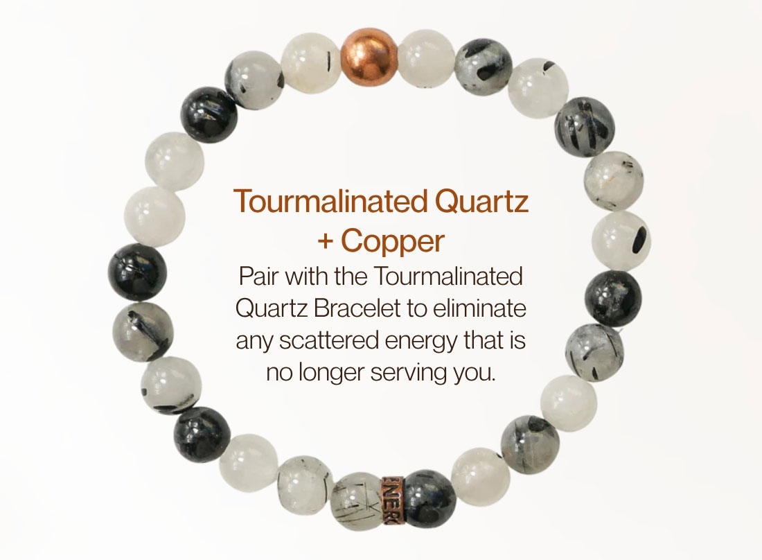 Tourmalinated Quartz + Copper 